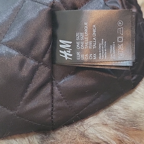 Furry hat covers ears H&M one size IS new never worn NWOT - Picture 7 of 7